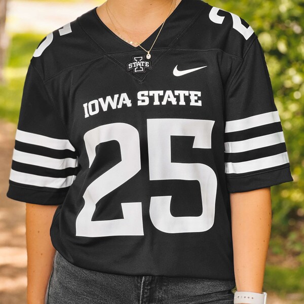 Nike® I-State Black 2025 Football Jersey